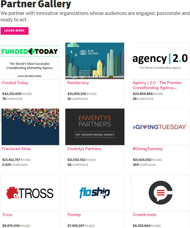 Indiegogo's Best Marketing and Video Agencies Screenshot